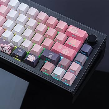 JOMKIZ PBT keycaps, 135 Keys Double Shot Keycaps Side